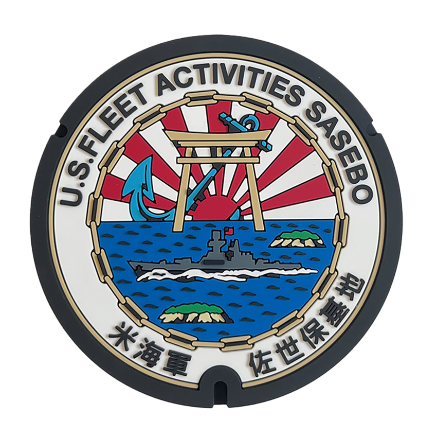 ご当地マンホールラバープレート米海軍　佐世保基地【メール便可能】