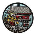 ご当地マンホールガラスマグネット 東京都神田明神　【メール便可能】