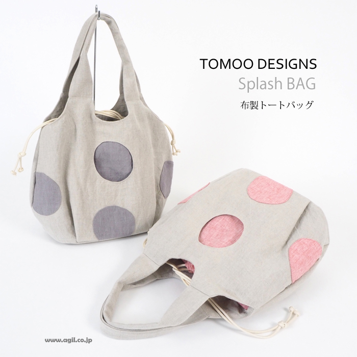 TOMOO DESIGNS (トモオデザインズ) ドット柄 布トートバッグ