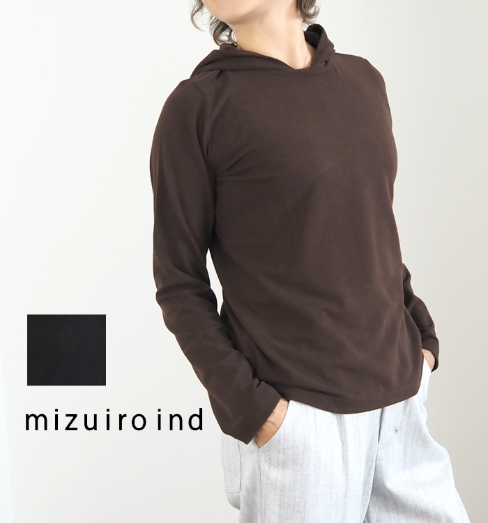mizuiro ind ミズイロインド スリーレイヤードフード付きプルオーバー