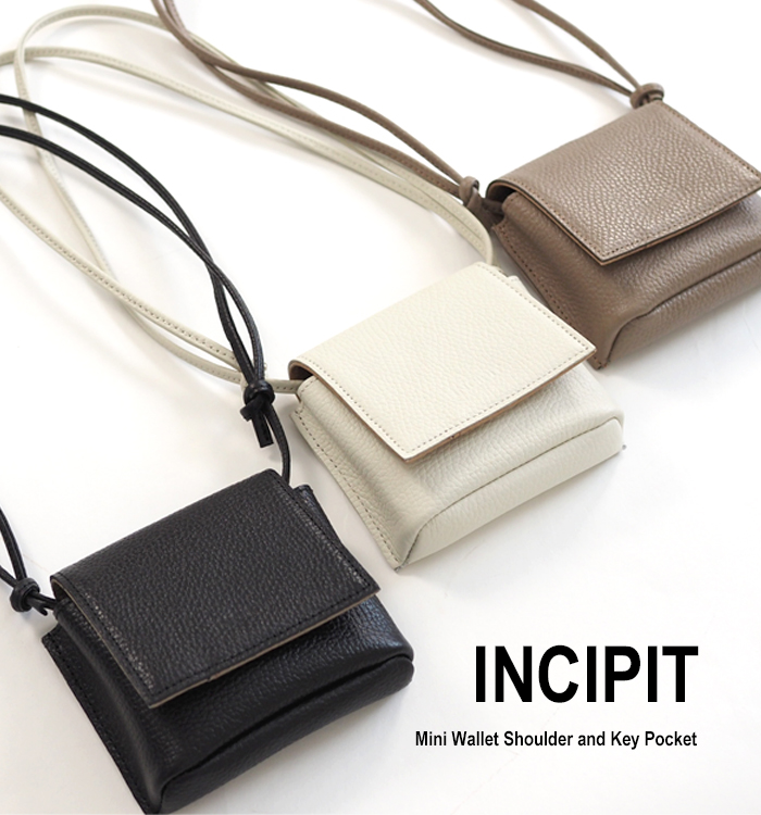 INCIPIT インキピット ミニウォレットショルダー メンズ レディース