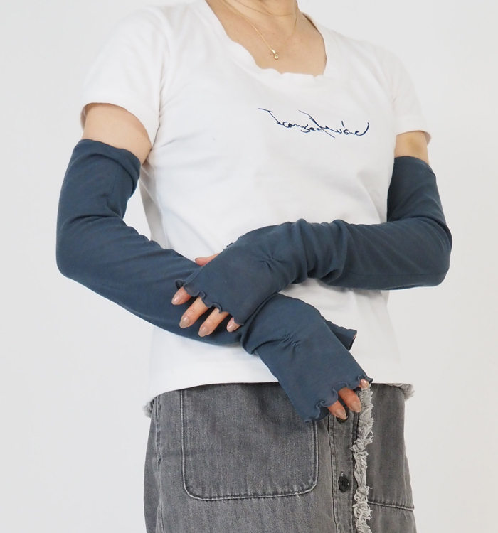 MONAMI モナミ UVアームカバー手袋 365日のウール ロングサイズ レディース