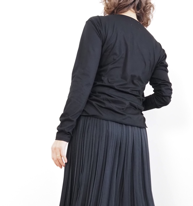 MIDIUMISOLID ミディウミソリッド サイドギャザープルオーバー レディース