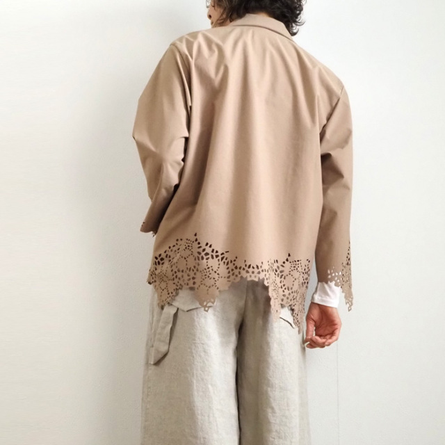 MIDIUMISOLID ミディウミソリッド カットレース ジャケット