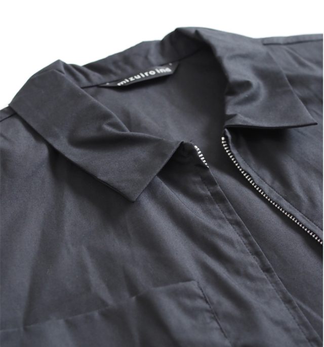 mizuiro ind ミズイロインド ジップシャツ 長袖 レディース