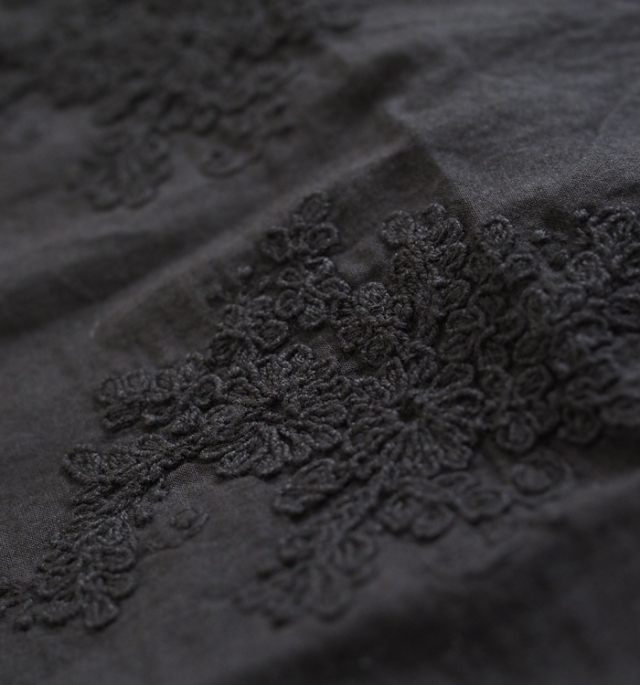 mizuiro ind ミズイロインド シャツ ワイド レーススタンドカラー レディース