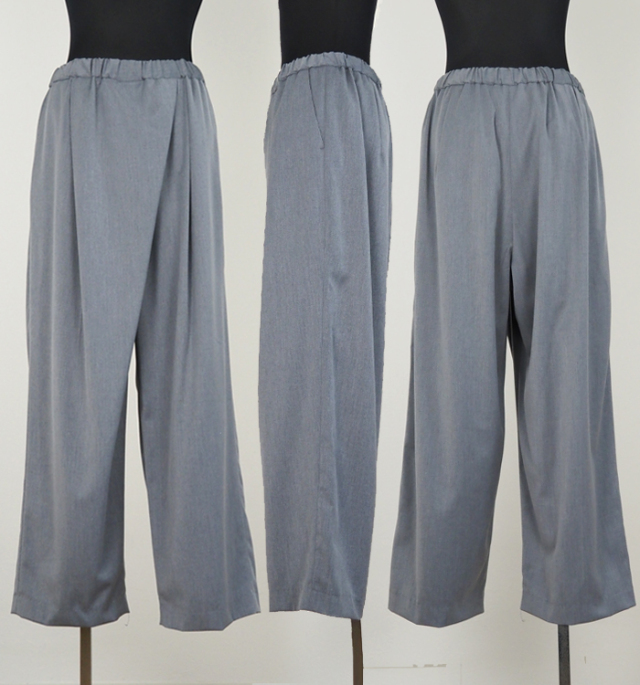 mizuiro ind ミズイロインド ワイドパンツ ラップ風 レディース