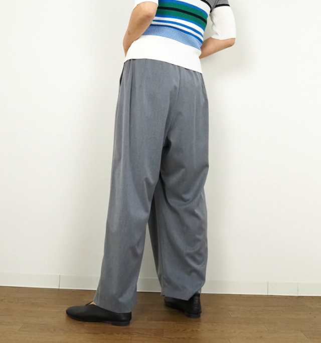 mizuiro ind ミズイロインド ワイドパンツ ラップ風 レディース