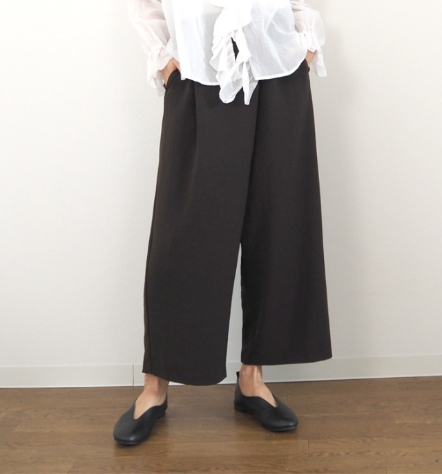 mizuiro ind ミズイロインド ラップライクイージーパンツ レディース