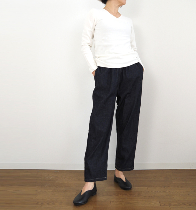 MidiUmi ミディウミ ヘンリーネックプルオーバー レディース