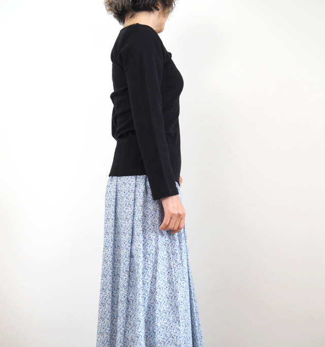 MidiUmi ミディウミ ヘンリーネックプルオーバー レディース