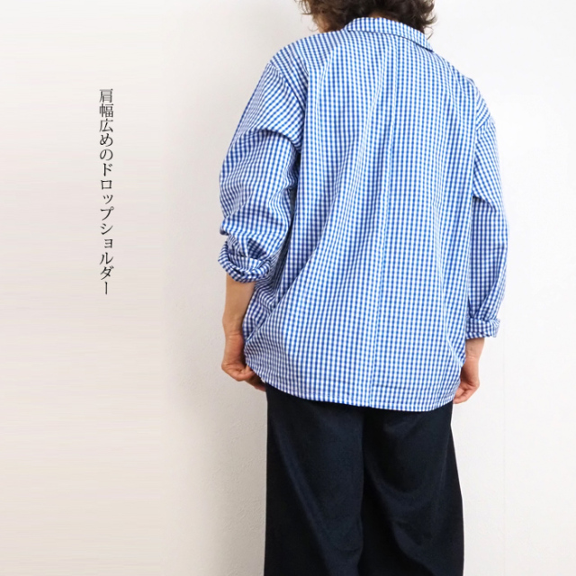 Fadge掲載 Midiumi ミディウミ ギンガムチェックシャツジャケット
