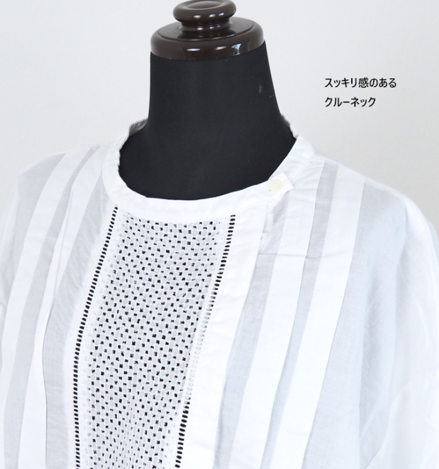 今季　ミディウミ　レース切替シャツ MidiUmi レース切り替えシャツ｜ MARcourt ONLINE STORE