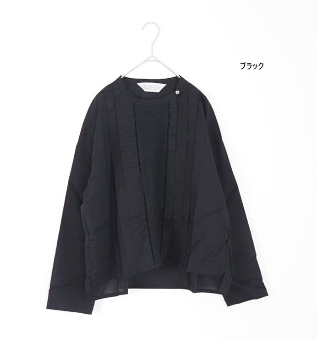MidiUmi ミディウミ レース切替シャツ ブラウス レディース 1-739789
