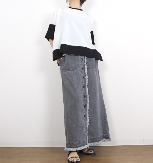 tシャツ バイカラースリーブリブニットプルオーバー レディース lelill レリル ハイテクバイカラーケープ プルオーバー