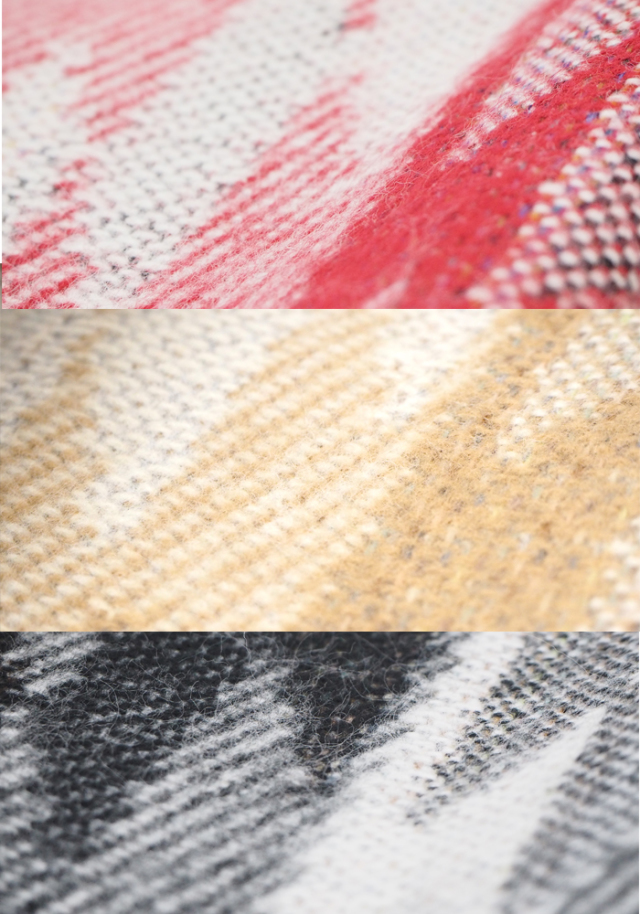 BRISEMY ブライズミー フォークロア調 ジャガード大判ロングフリンジストール レディース