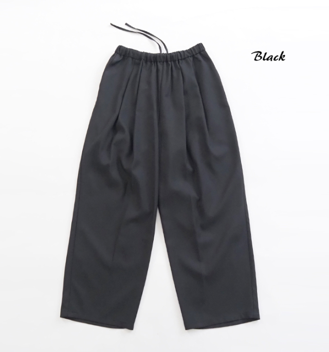 MIDIUMISOLID ミディウミソリッド タックワイドイージーパンツ レディース