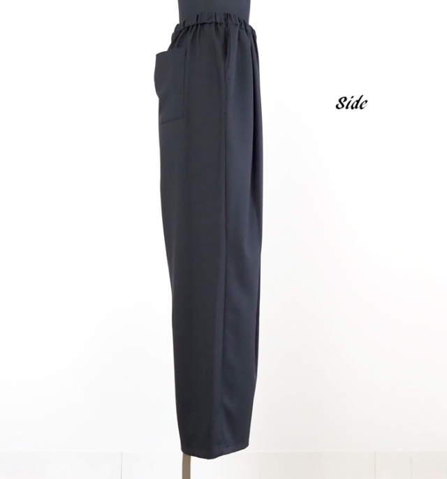 MIDIUMISOLID ミディウミソリッド タックワイドイージーパンツ レディース