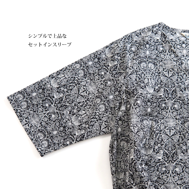 MidiUmi ミディウミ リバティプリントVネックワンピース レディース 