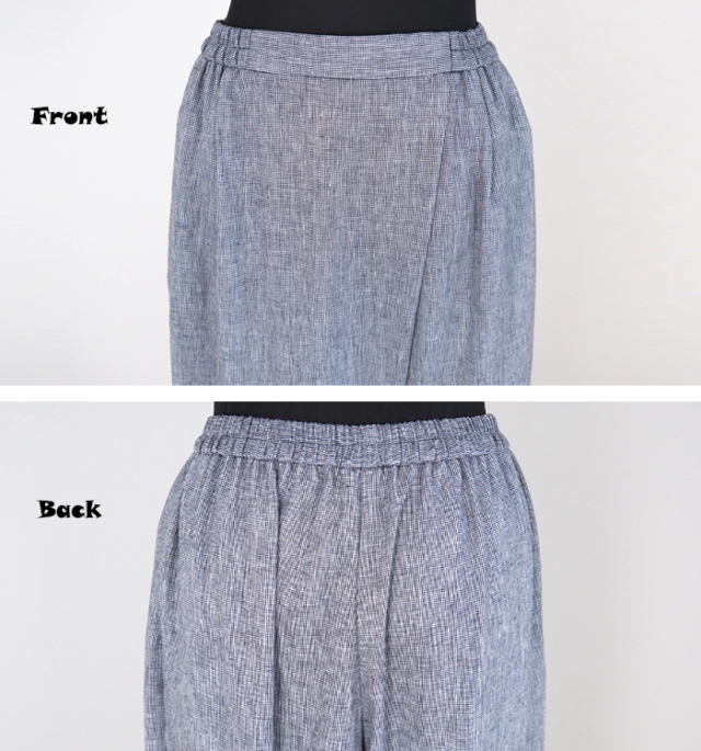 MidiUmi ミディウミ ノーザンリネンラップパンツ レディース