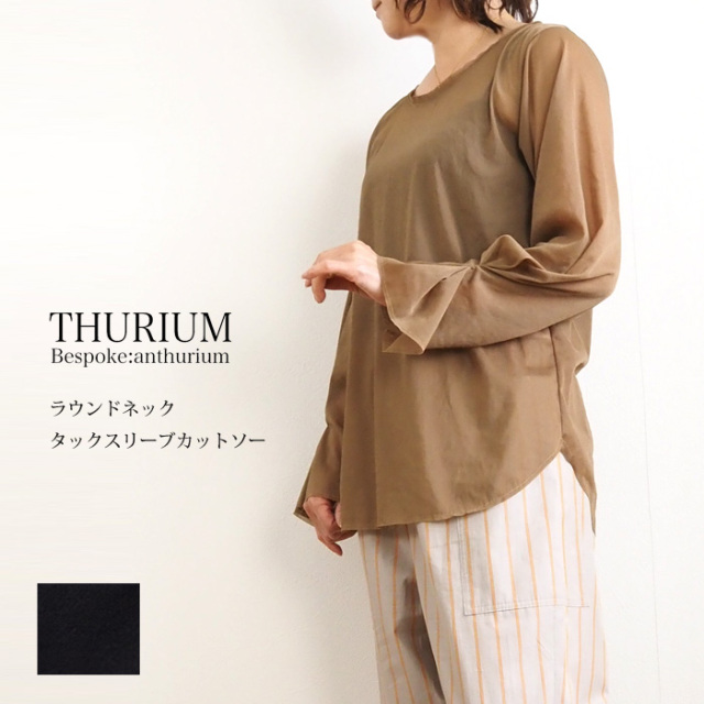 SALE THURIUM スリウム 長袖カットソー プルオーバー クルーネック レディース THURIUM スリウム 長袖カットソー プルオーバー クルーネック