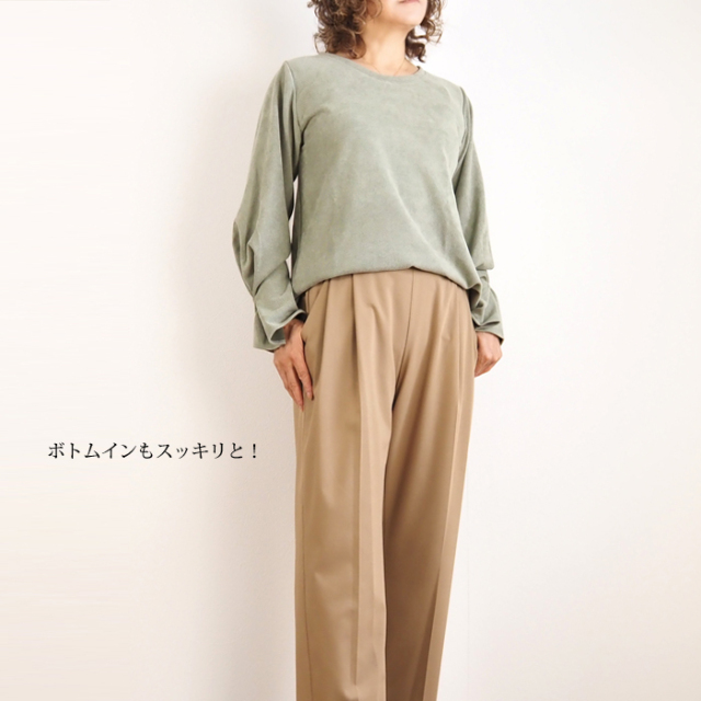 THURIUM プルオーバー袖コンシャスカットソー