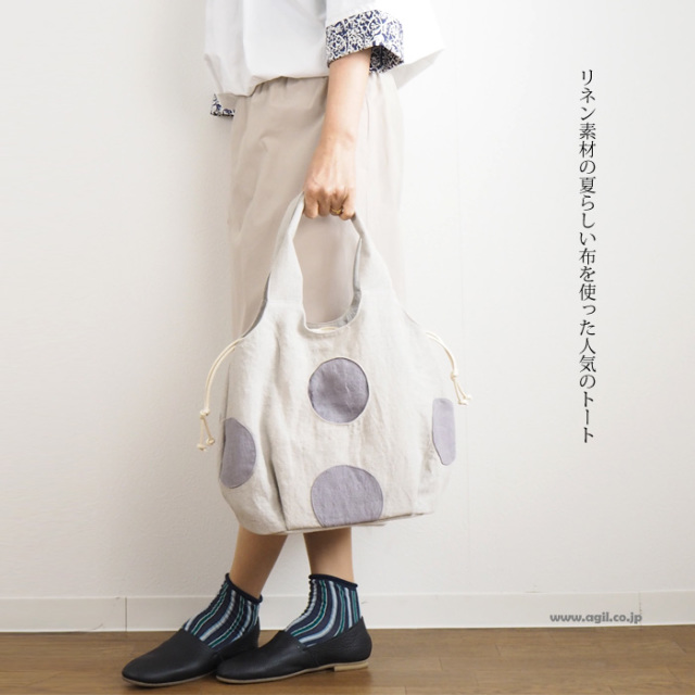 TOMOO DESIGNS トモオデザインズ トートバッグ 2way ドット柄
