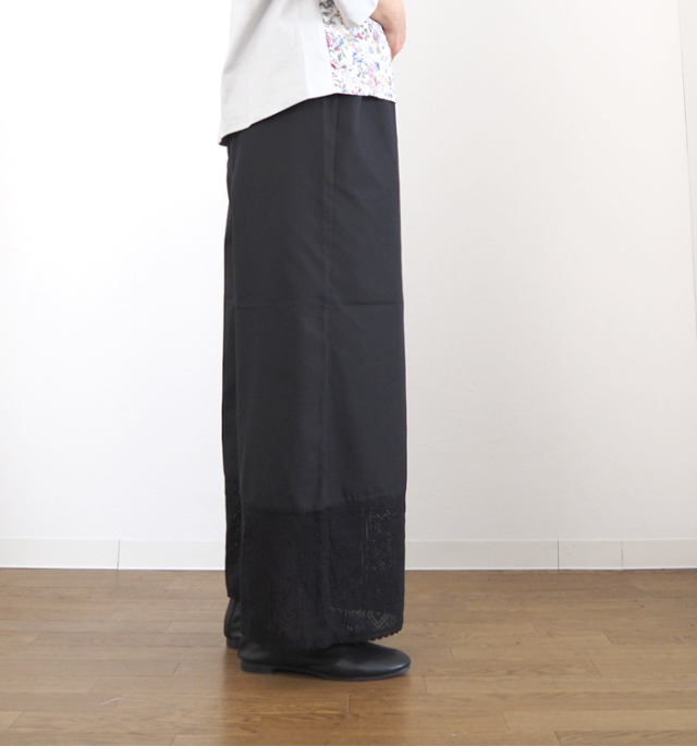 PONT DE CHALONS ポンデシャロン レースワイドペチコートパンツ レディース