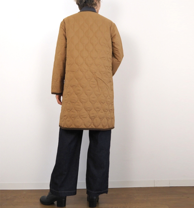 PONT DE CHALONS ポンデシャロン 洗えるキルティングリバーシブルコート レディース