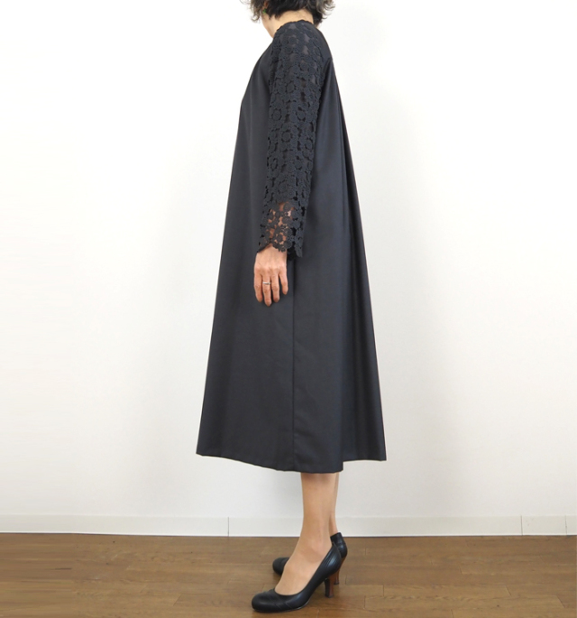 PONT DE CHALONS ポンデシャロン レース袖オケージョンワンピース レディース