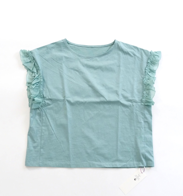 PONT DE CHALONS ポンデシャロン カットソーTシャツ コンビフリル袖プルオーバー