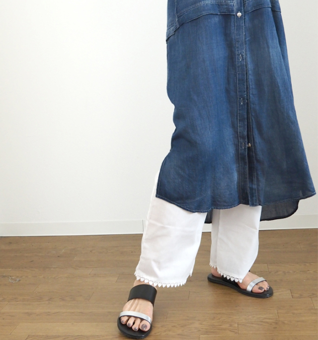 PONT DE CHALONS ポンデシャロン 定番ペチコートパンツ（ペチパンツ）スカラップレース