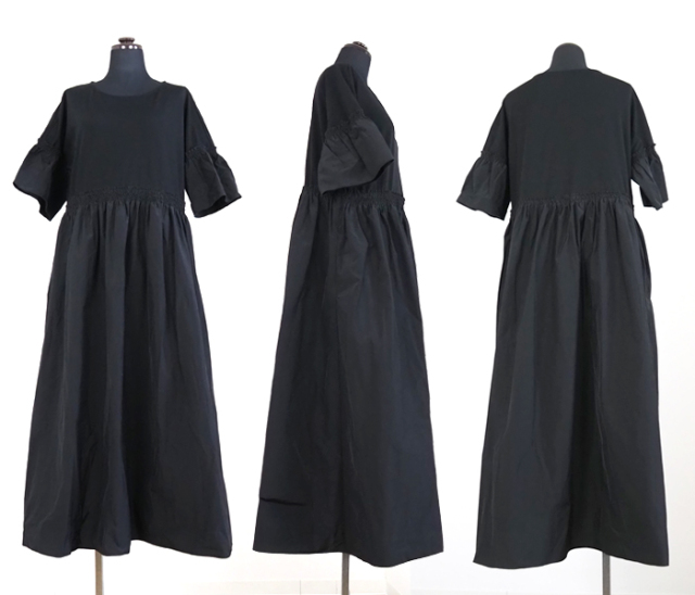 PONT DE CHALONS ポンデシャロン ロングワンピース メモリータフタドッキング
