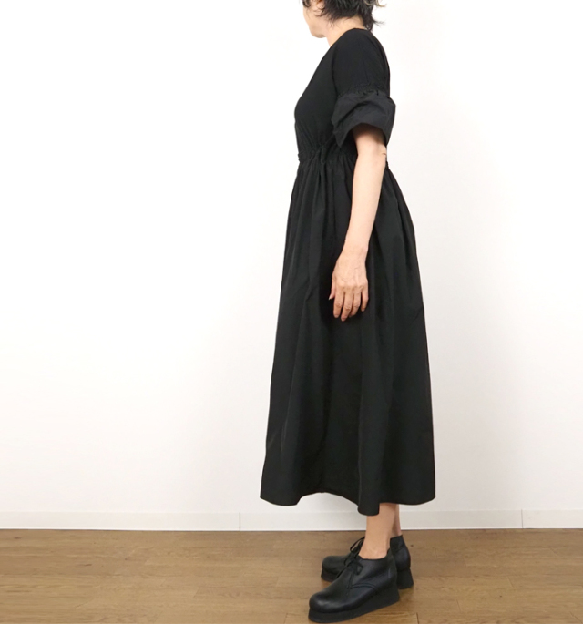 PONT DE CHALONS ポンデシャロン ロングワンピース メモリータフタドッキング