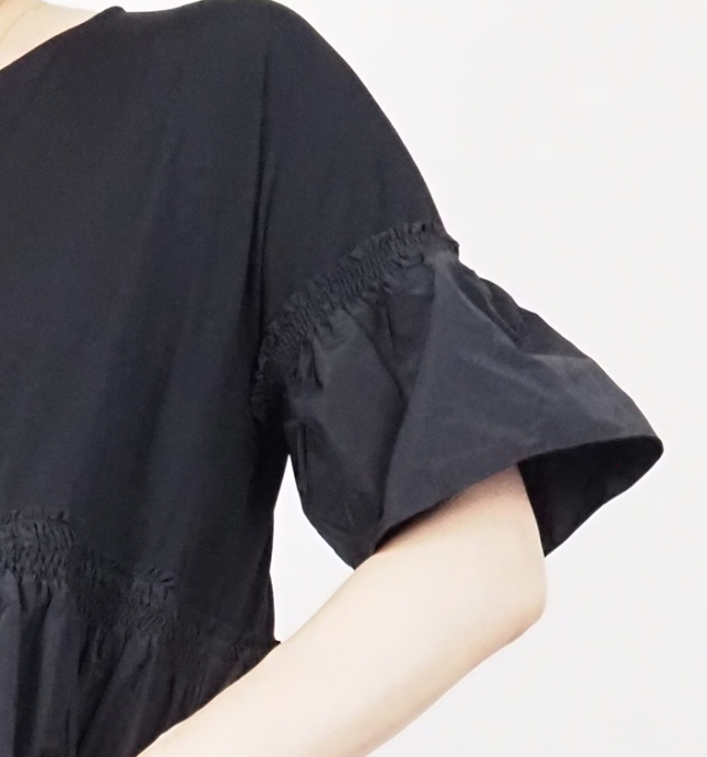 PONT DE CHALONS ポンデシャロン ロングワンピース メモリータフタドッキング