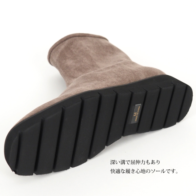 ATELIER BRUGGE アトリエブルージュ ショートブーツ ストレッチスウェード風 レディース