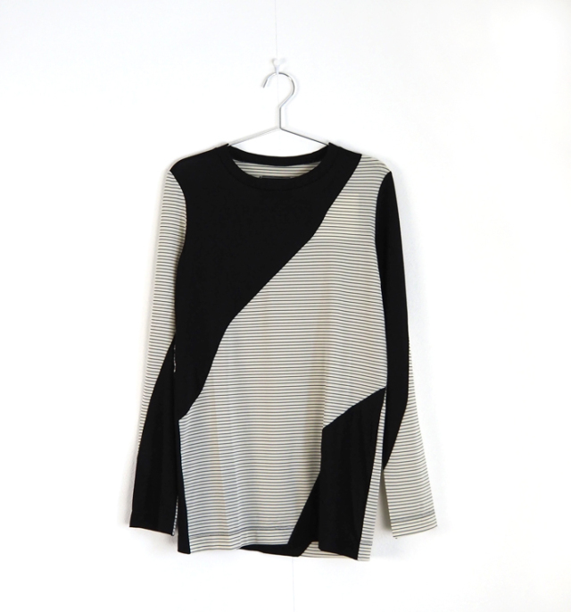 TAGE タージ オーバーラップ切替ボーダープルオーバー レディース