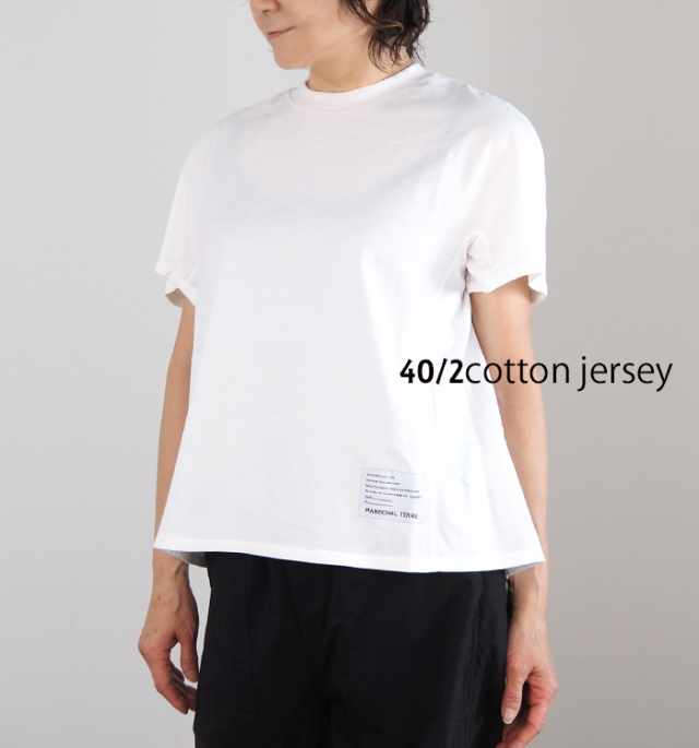 マルシャルテル MARECHAL TERRE レイヤード プルオーバー 白 M MARECHAL TERRE（マルシャルテル）｜Layered Pullover