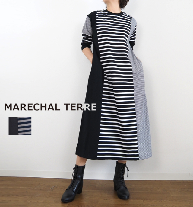 MARECHAL TERRE マルシャルテル ワンピース マルチボーダー