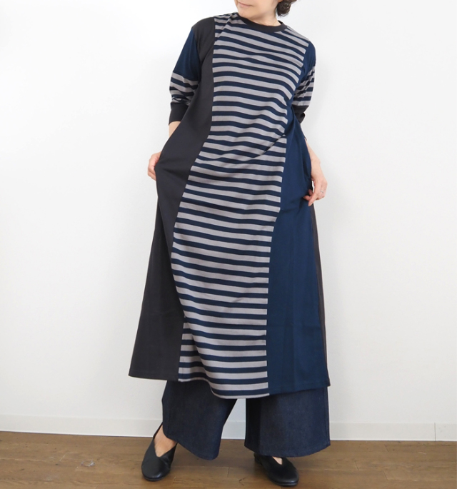 MARECHAL TERRE マルシャルテル ワンピース マルチボーダー