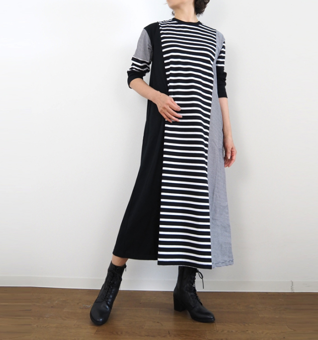 MARECHAL TERRE マルシャルテル ワンピース マルチボーダー