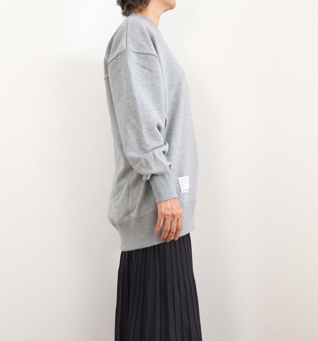 MARECHAL TERRE マルシャルテル 裏毛プルオーバー アシンメトリー配色袖 