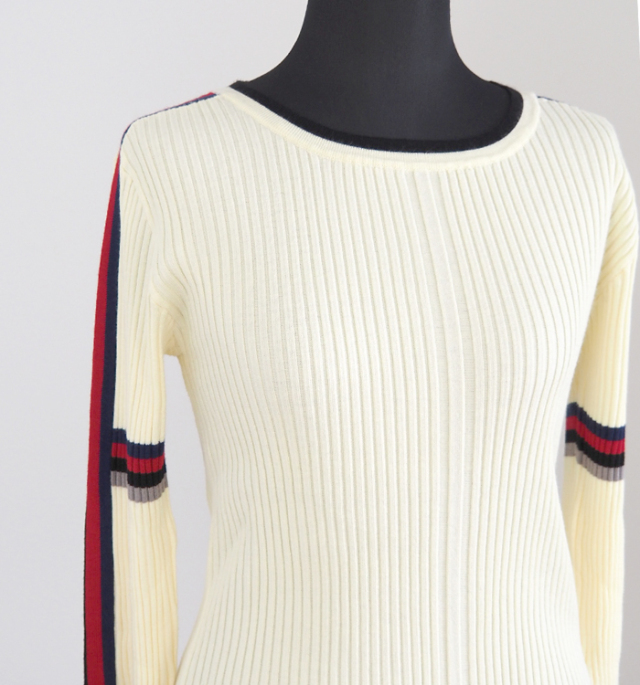 MARECHAL TERRE マルシャルテル ハイゲージリブニット クルーネック