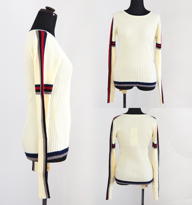 MARECHAL TERRE マルシャルテル ハイゲージリブニット クルーネック