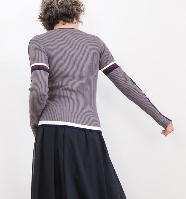 MARECHAL TERRE マルシャルテル ハイゲージリブニット クルーネック