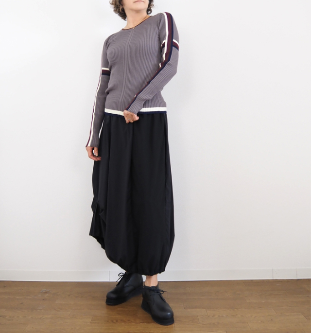 MARECHAL TERRE マルシャルテル ハイゲージリブニット クルーネック