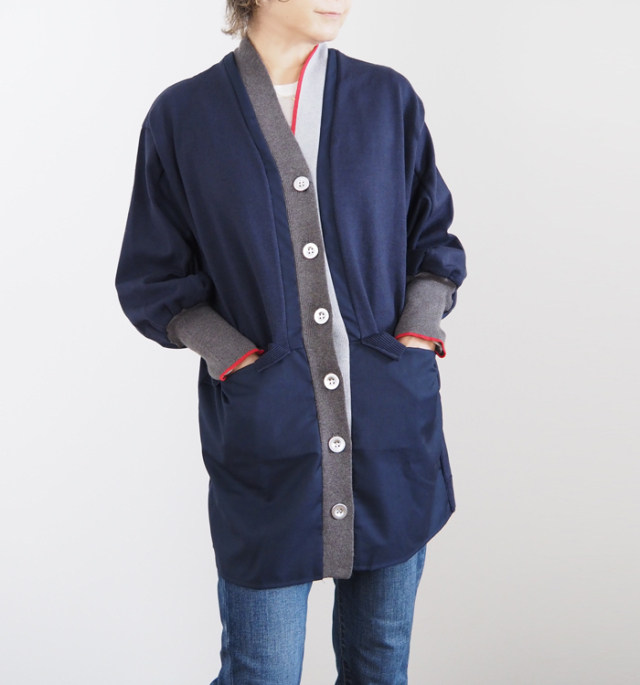 MARECHAL TERRE マルシャルテル ロングカーディガン ニットドッキング