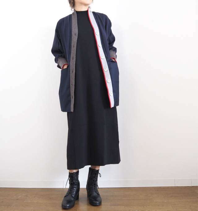 MARECHAL TERRE マルシャルテル ロングカーディガン ニットドッキング