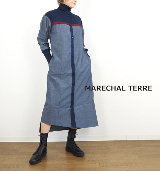 MARECHAL TERRE マルシャルテル ワンピース ニットドッキング2way仕様