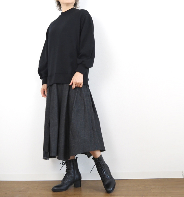 MARECHAL TERRE マルシャルテル 裏毛コンビネーションワンピース